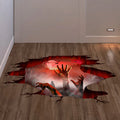 Crack Floor Zombie Hands Sticker