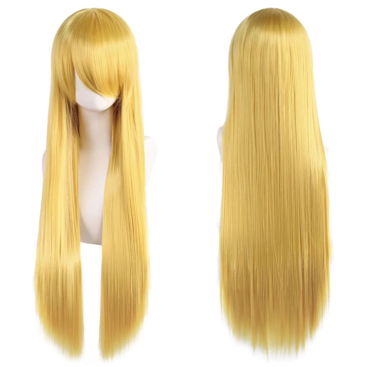 Long Synthetic Wig w Bangs
