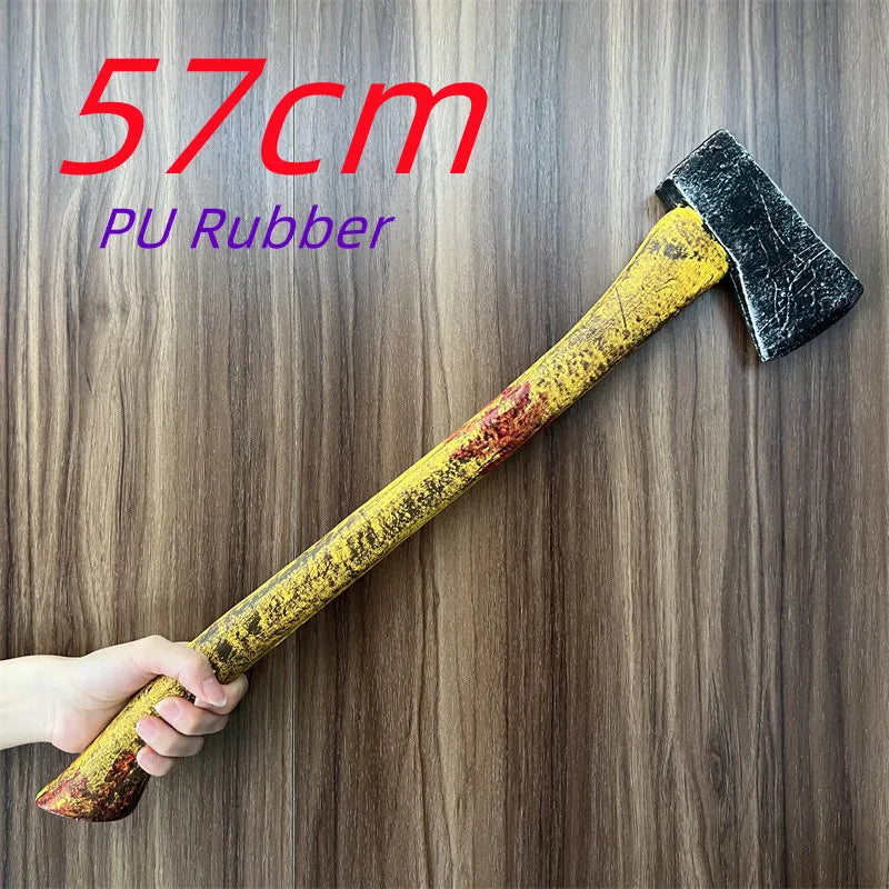 Halloween Cosplay Medieval Crusades AXE Weapons 1:1 Prop Knight Beast Axe Tomahawk Safety PU Rubber Gift