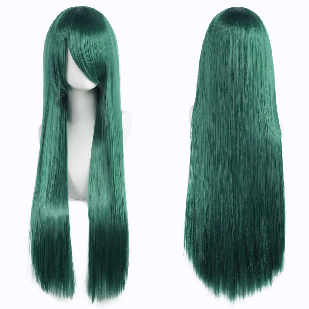 Long Synthetic Wig w Bangs