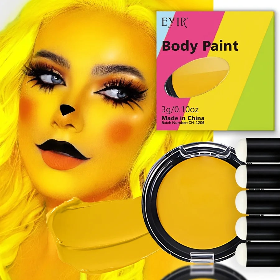 12 Color UV Reactive Face Paint