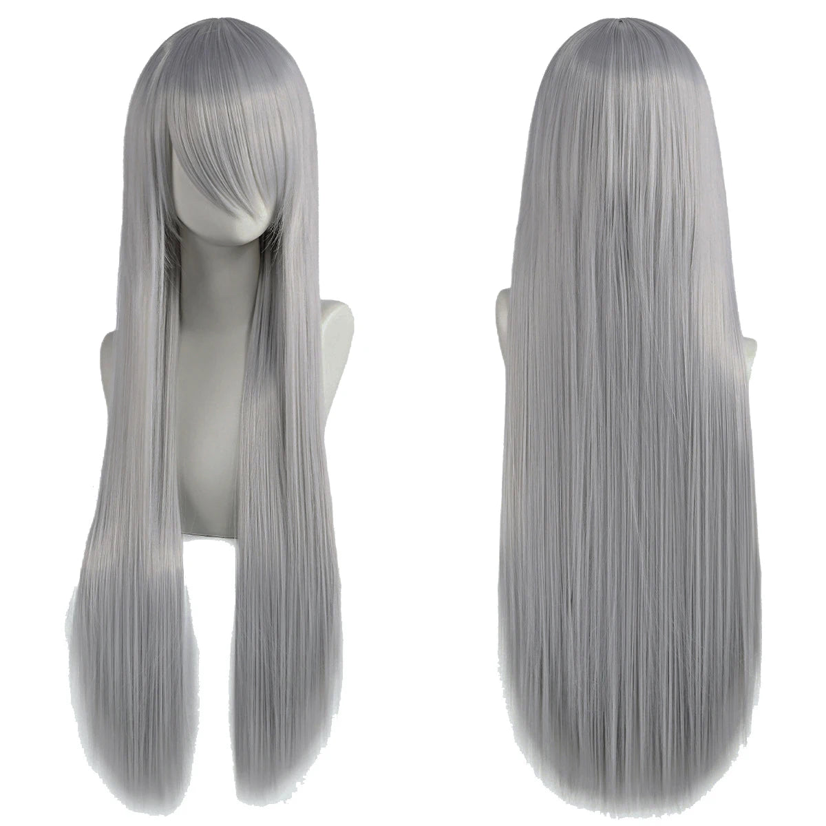 Long Synthetic Wig w Bangs