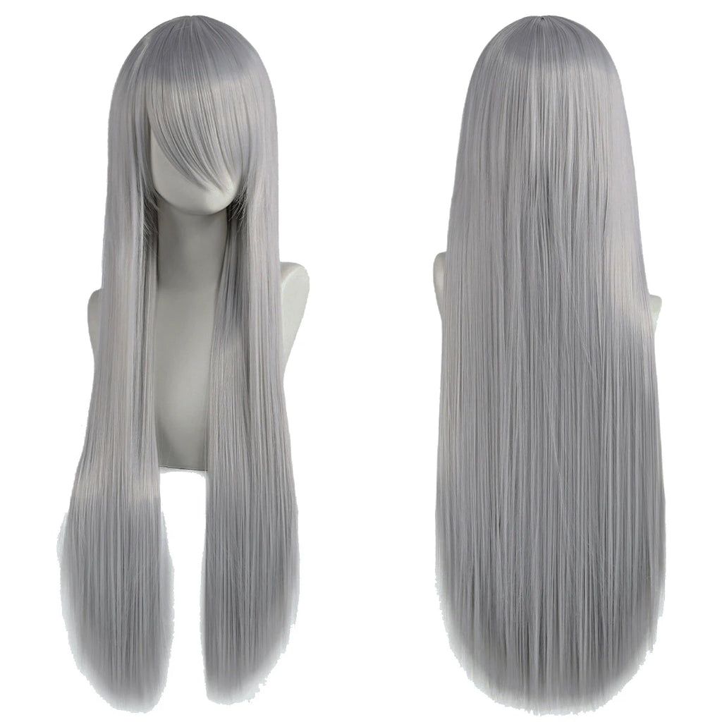 Long Synthetic Wig w Bangs