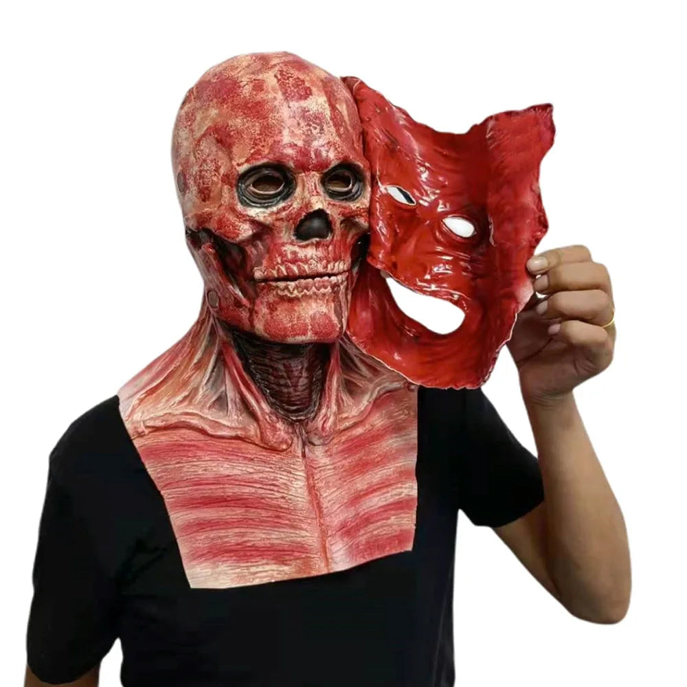 Degloved clown mask