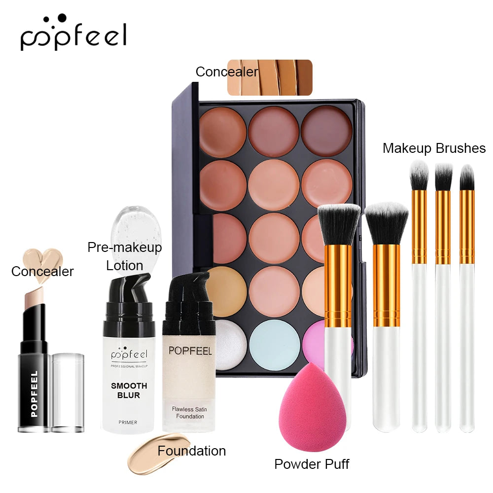 POPFEEL Makeup Kit, Waterproof and Sweatproof