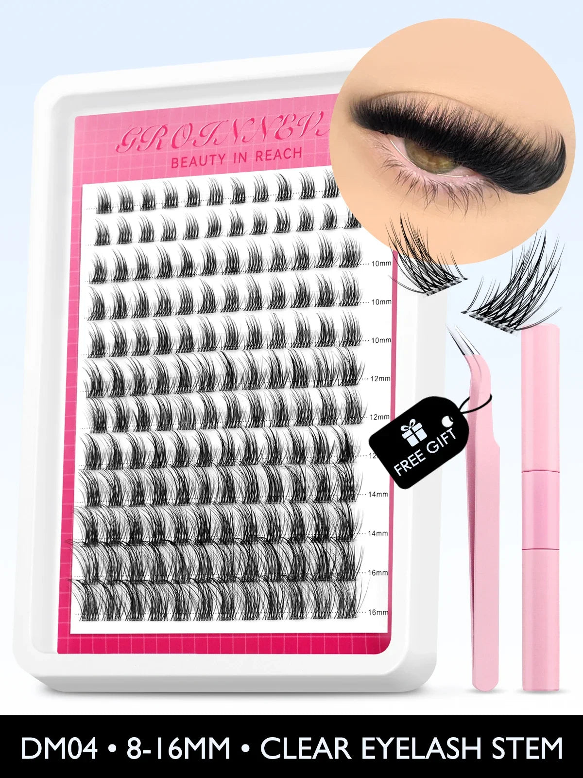 Lash Clusters Kit Fluffy Individual Lashes C Curl