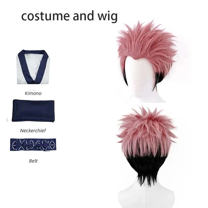 Pink haired man