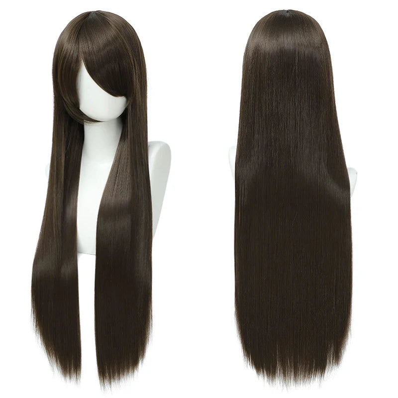 Long Synthetic Wig w Bangs