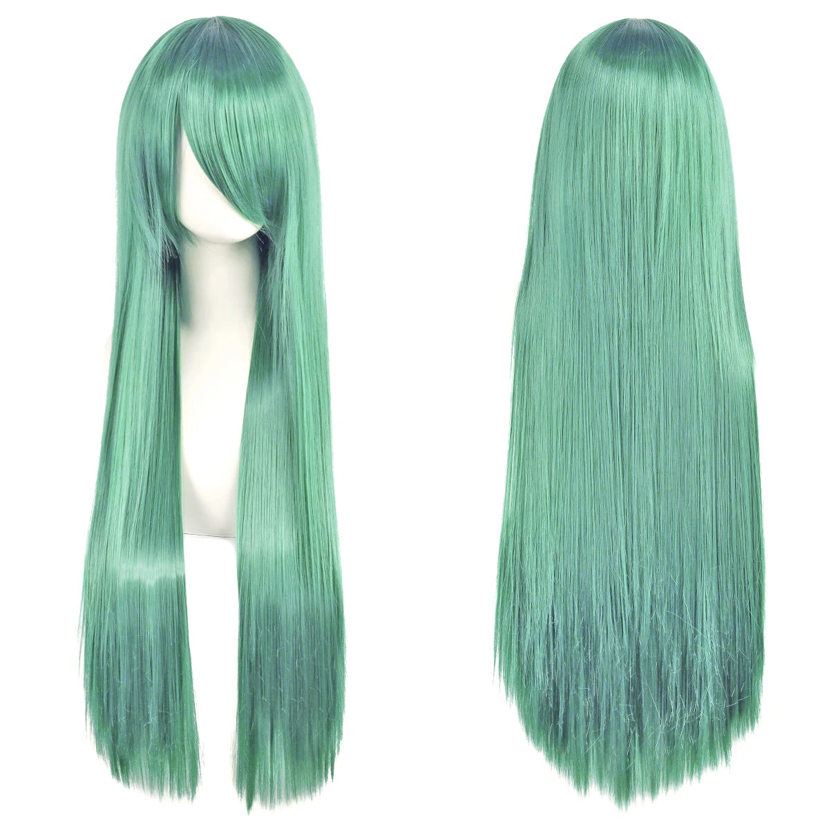 Long Synthetic Wig w Bangs