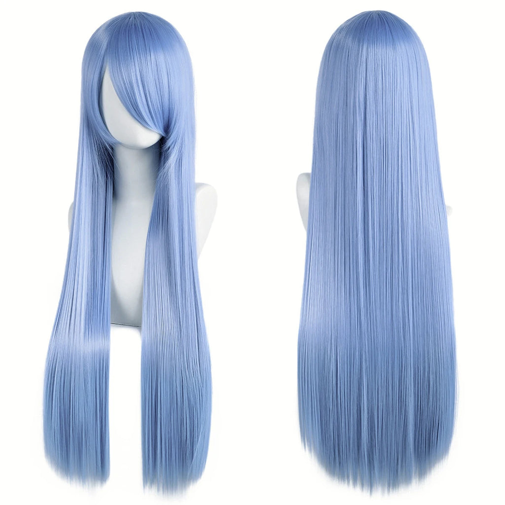 Long Synthetic Wig w Bangs