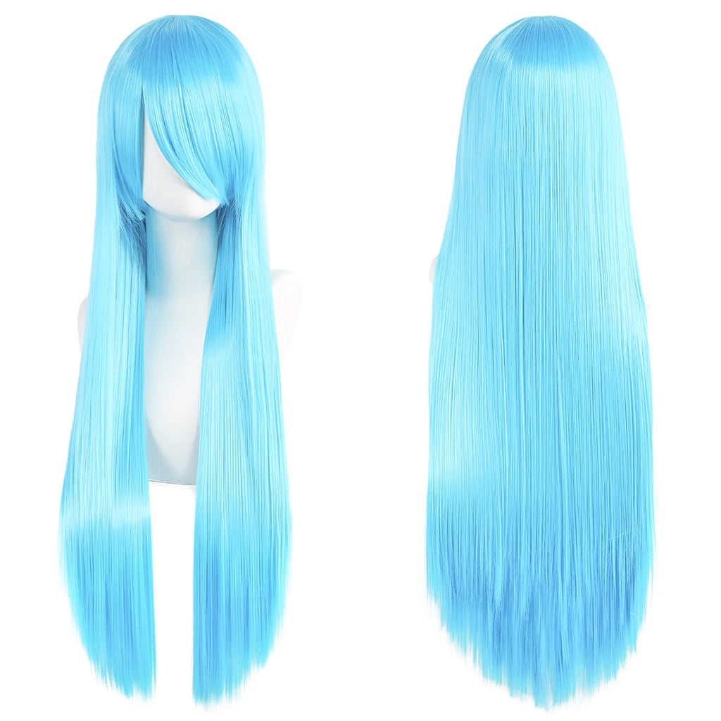 Long Synthetic Wig w Bangs