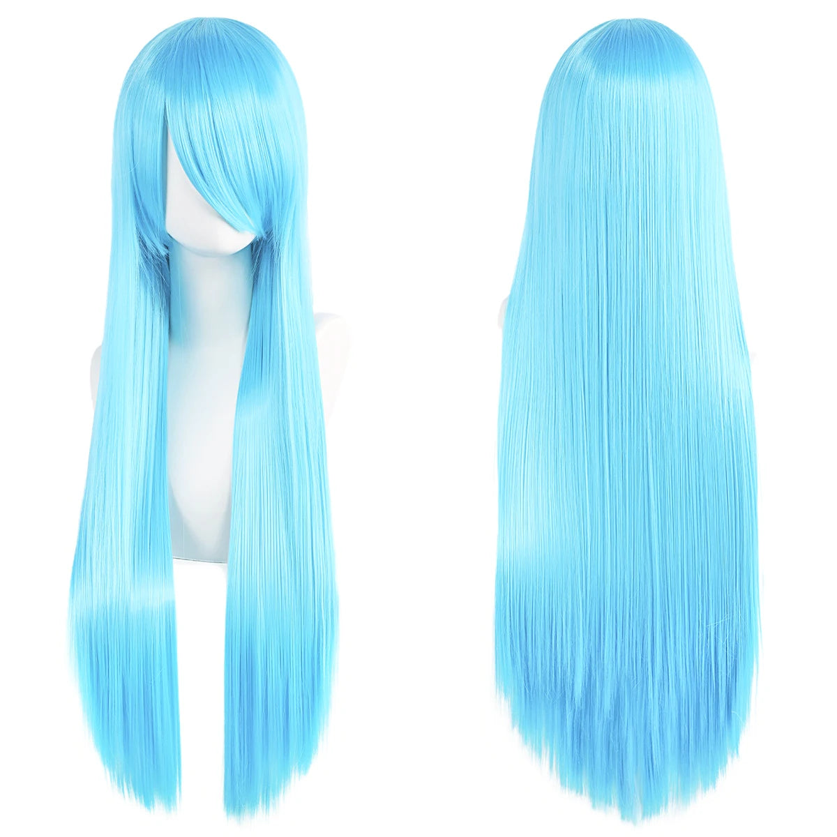 Long Synthetic Wig w Bangs