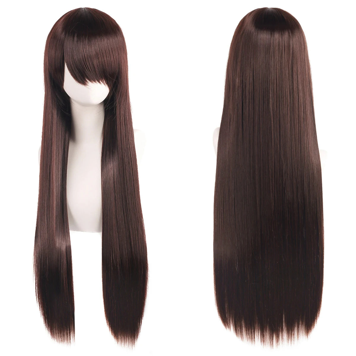 Long Synthetic Wig w Bangs