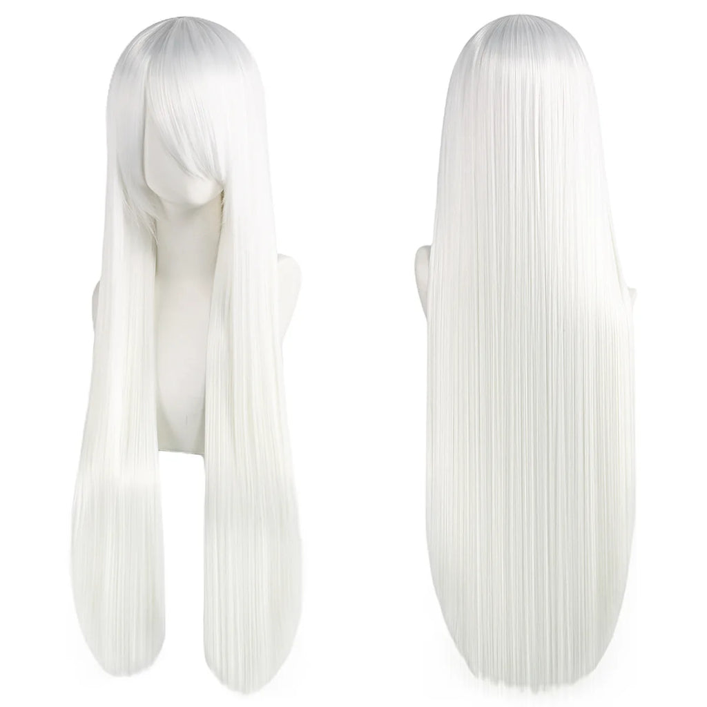 Long Synthetic Wig w Bangs