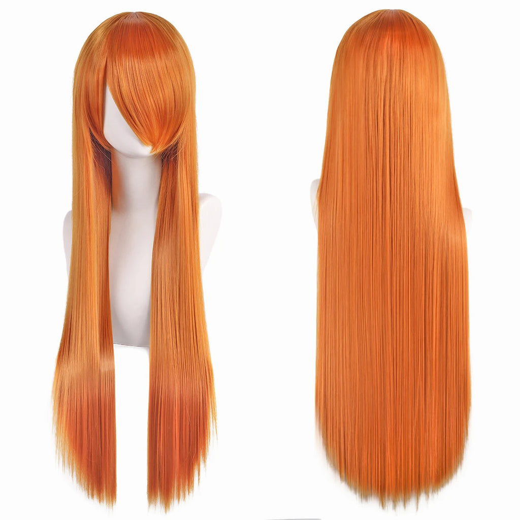 Long Synthetic Wig w Bangs