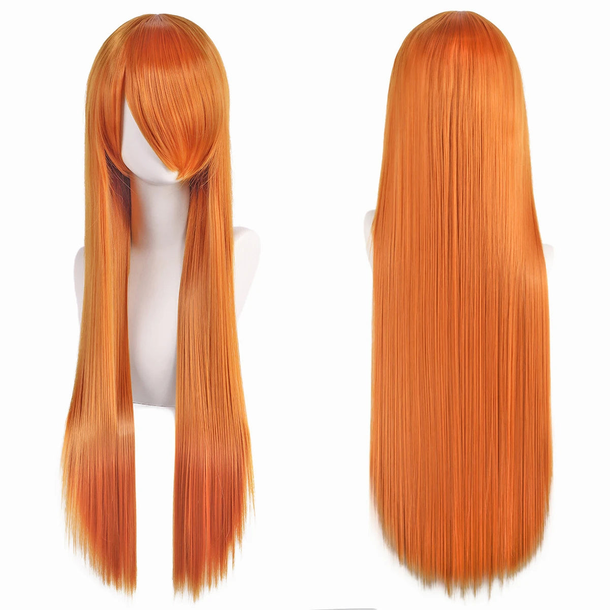 Long Synthetic Wig w Bangs