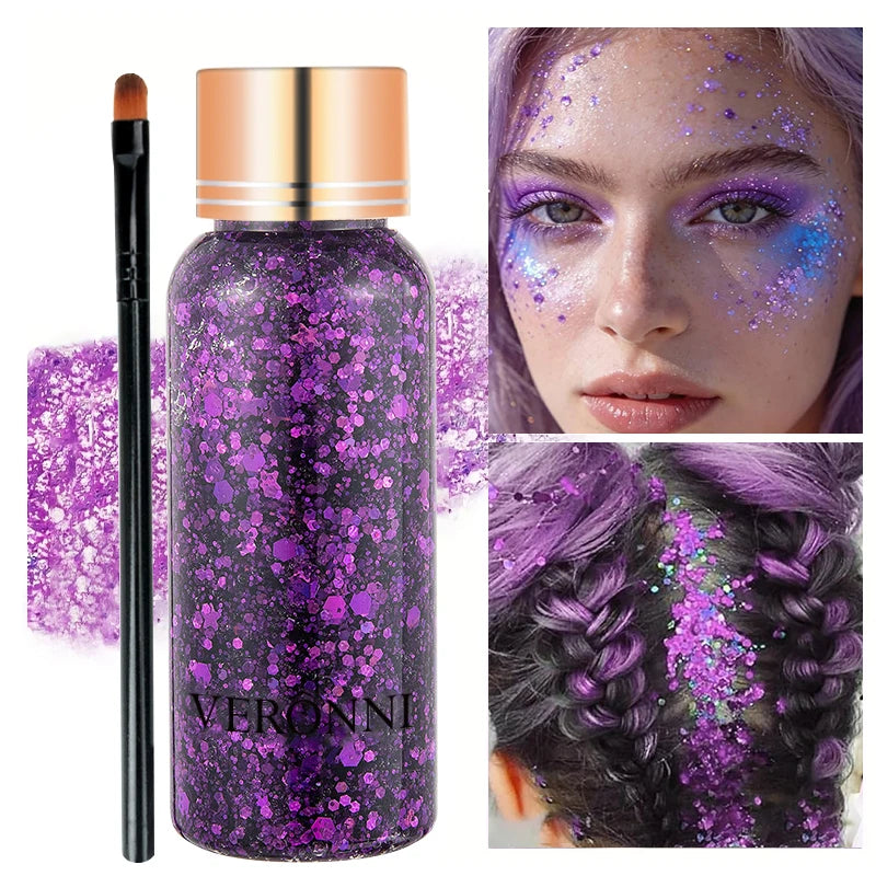 Purple Matte Shimmer Eyeshadow Palette