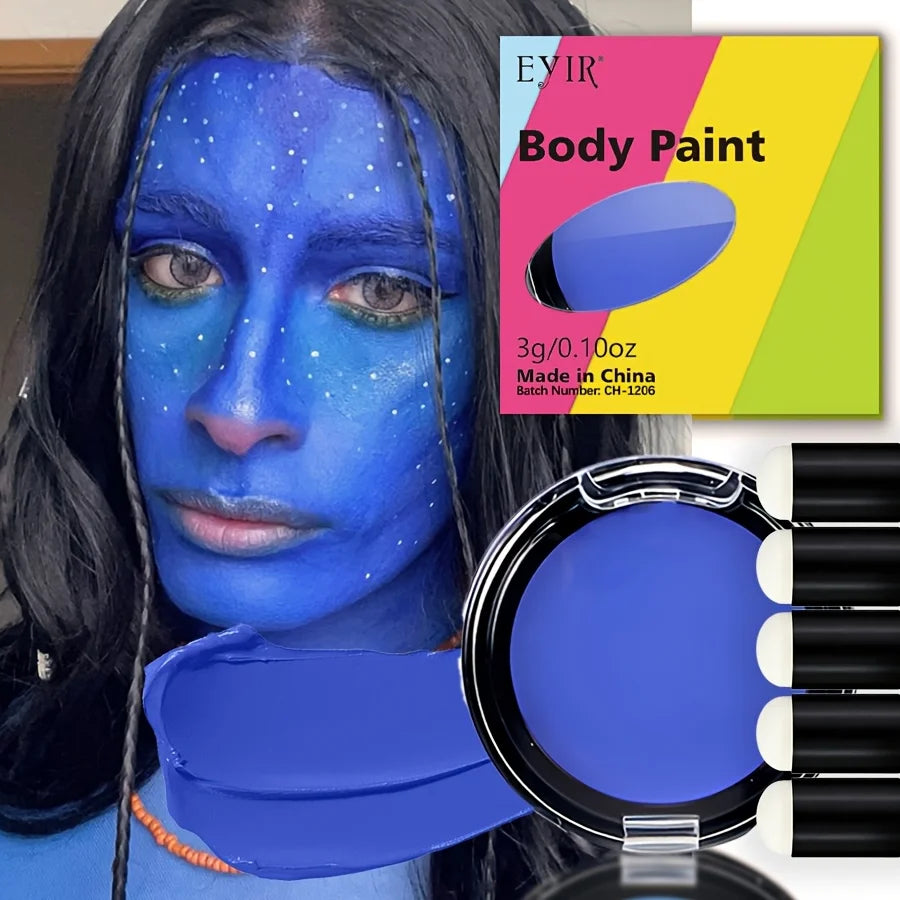 12 Color UV Reactive Face Paint