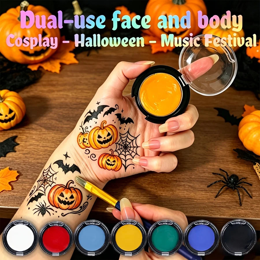 12 Color UV Reactive Face Paint