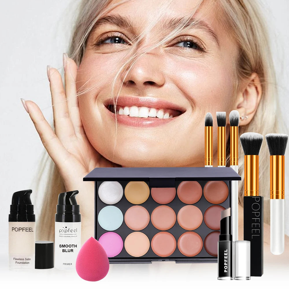 POPFEEL Makeup Kit, Waterproof and Sweatproof