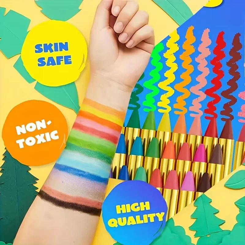 16 Colors Face & Body Crayons Makeup Sticks