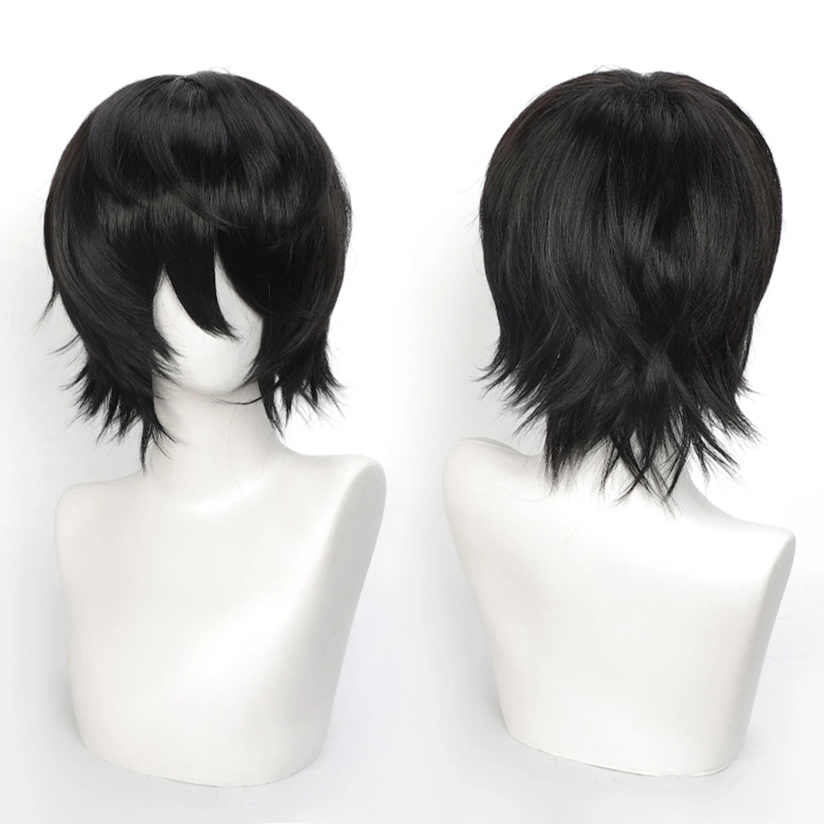 Short Synthetic Wig with Air Bangs