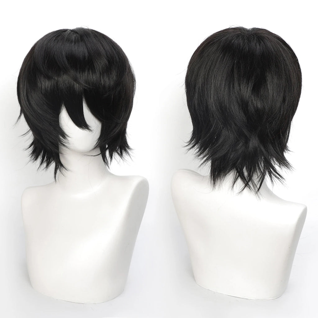 Short Synthetic Wig with Air Bangs