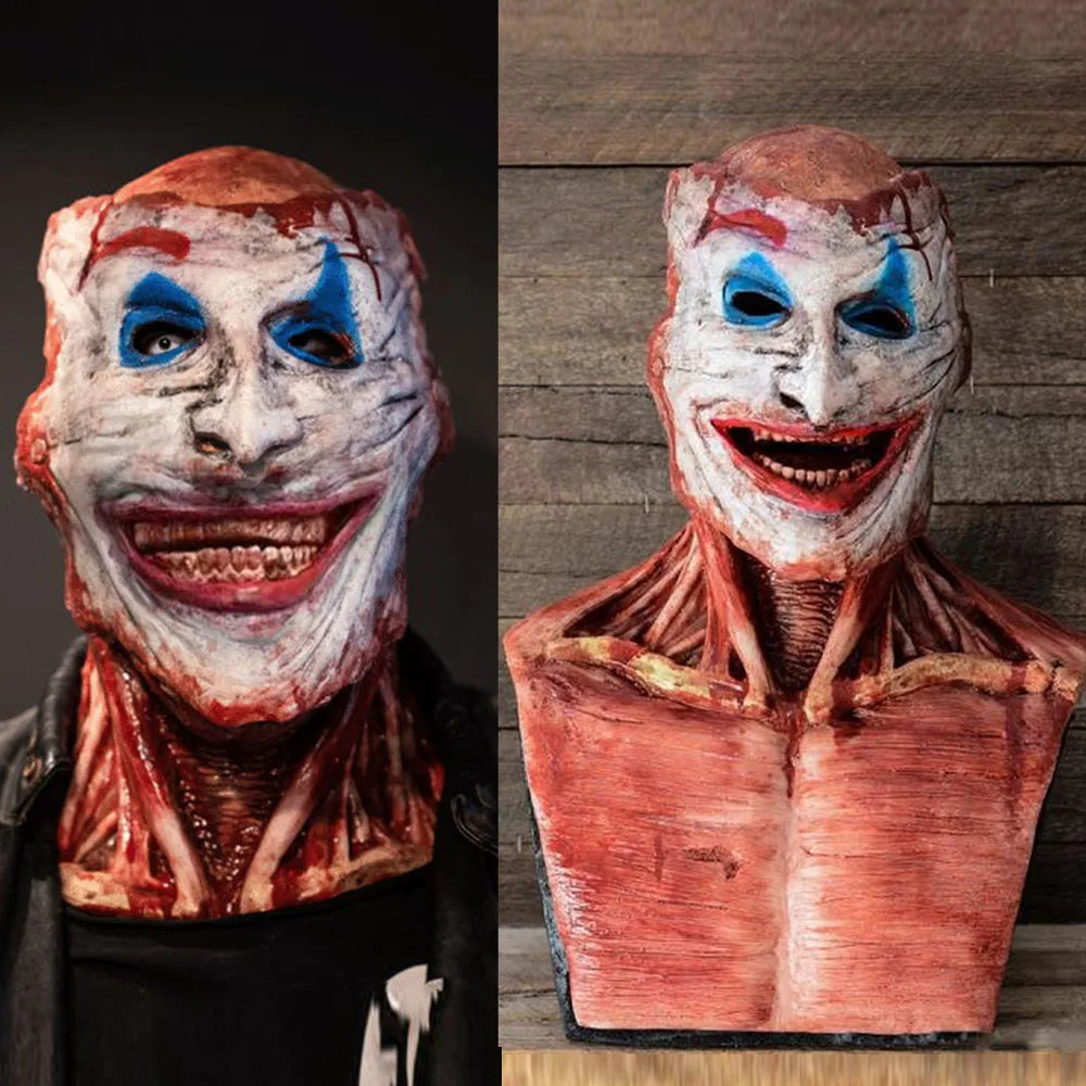Degloved clown mask