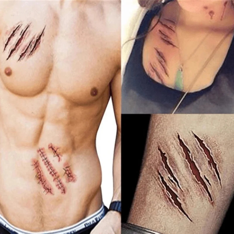 Zombie Scars Tattoos