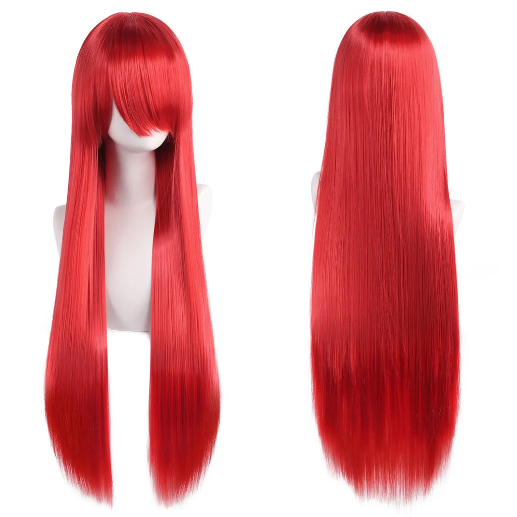 Long Synthetic Wig w Bangs