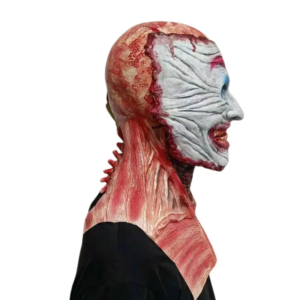 Degloved clown mask