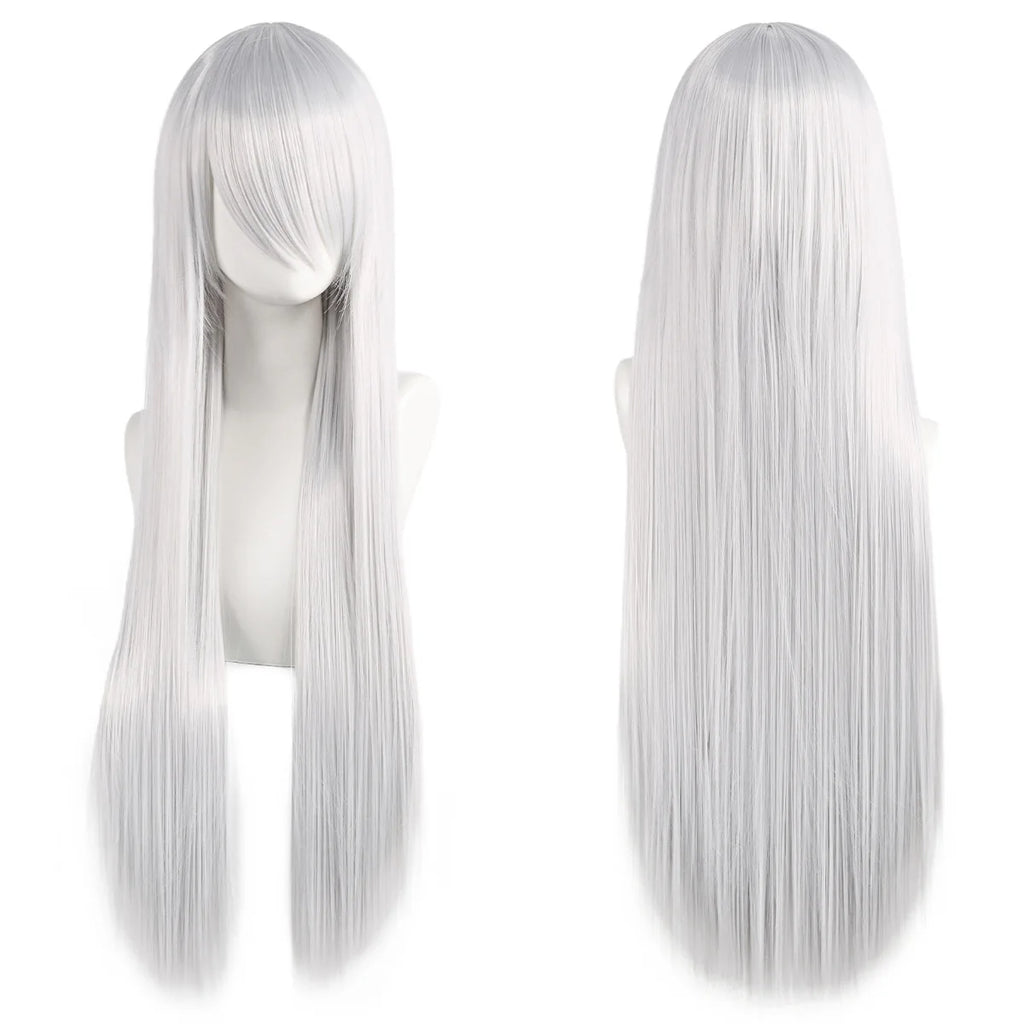 Long Synthetic Wig w Bangs