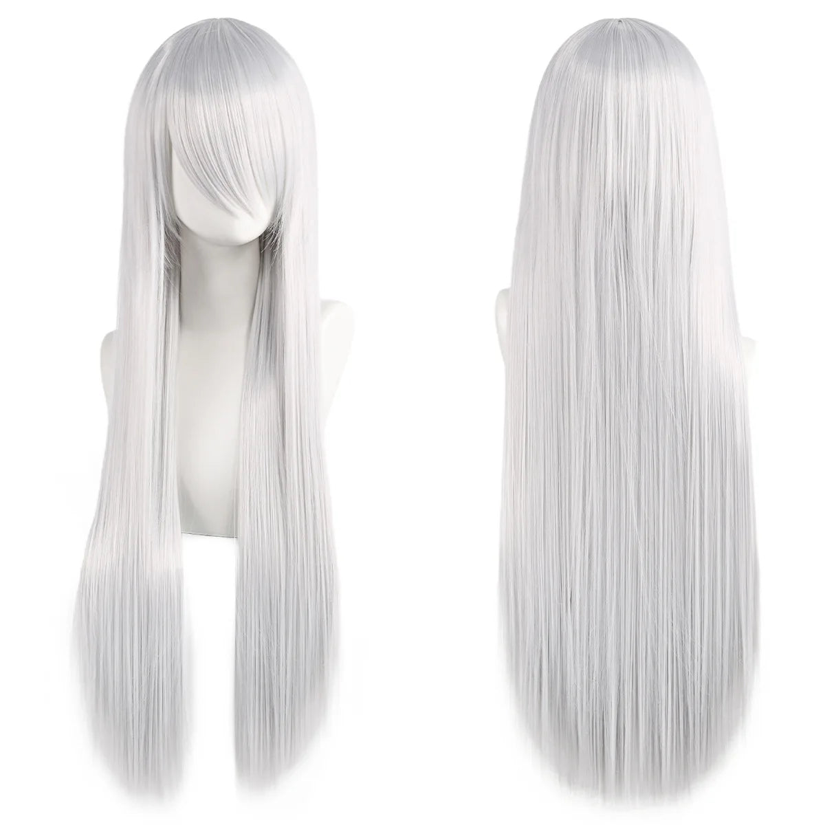 Long Synthetic Wig w Bangs
