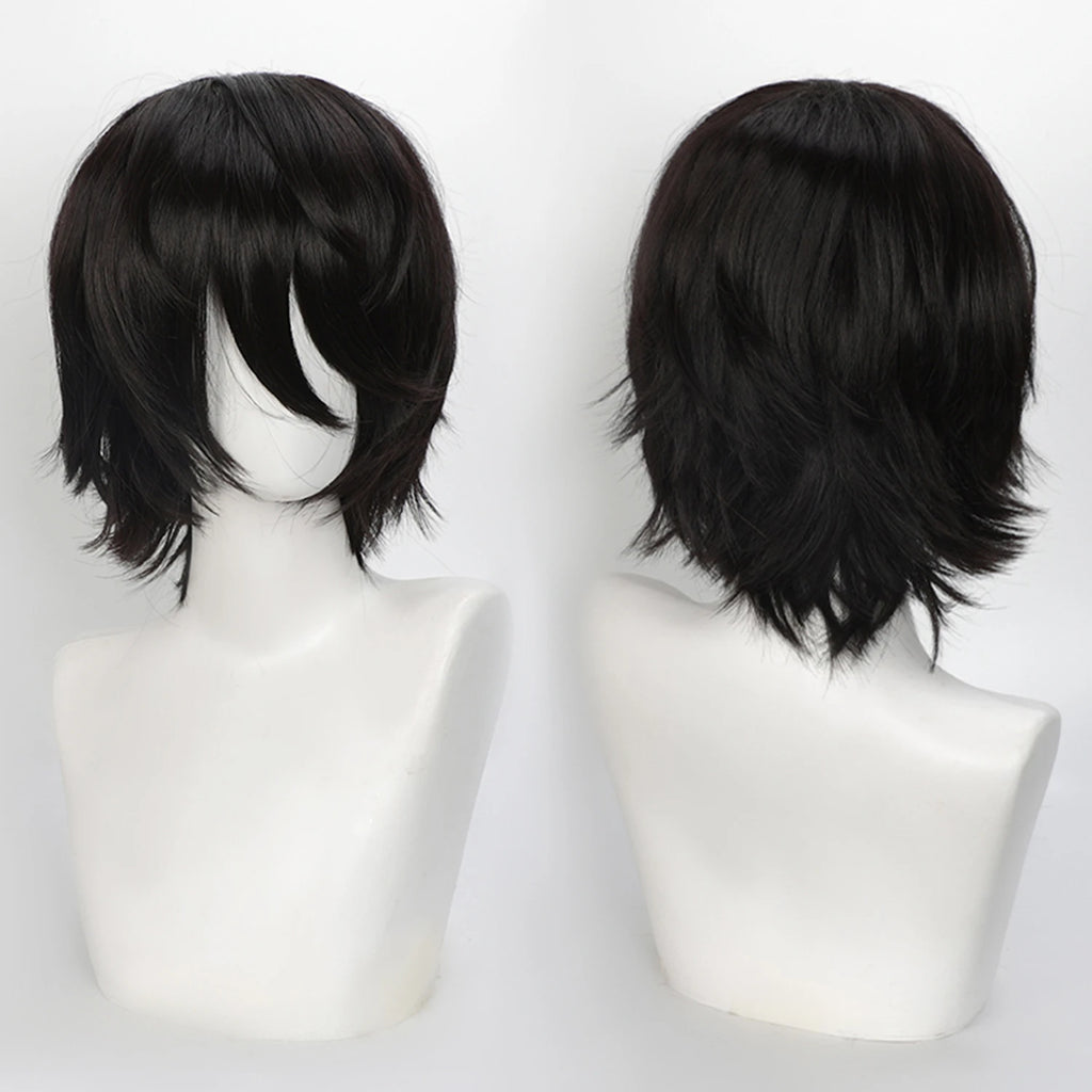 Short Synthetic Wig with Air Bangs