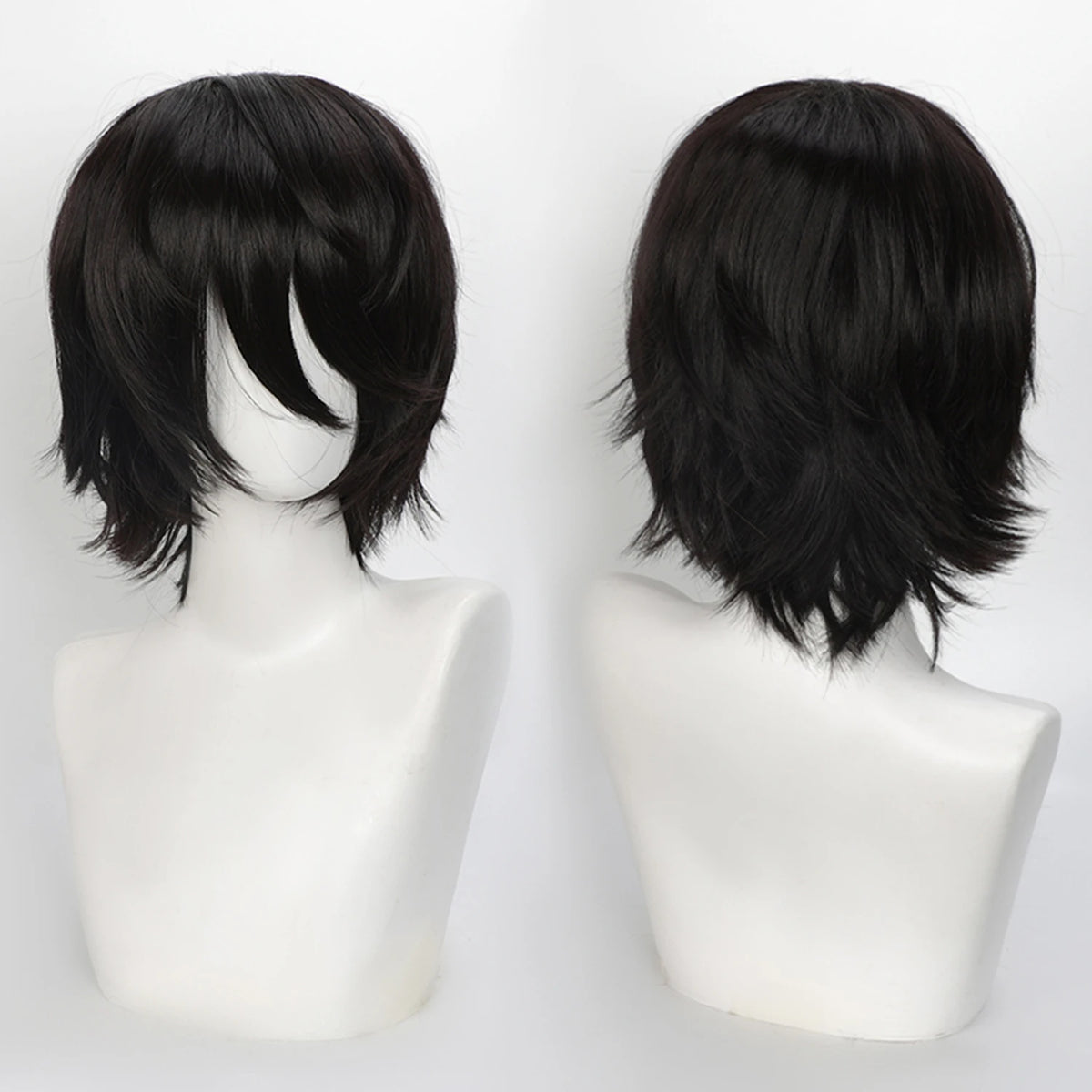 Short Synthetic Wig with Air Bangs