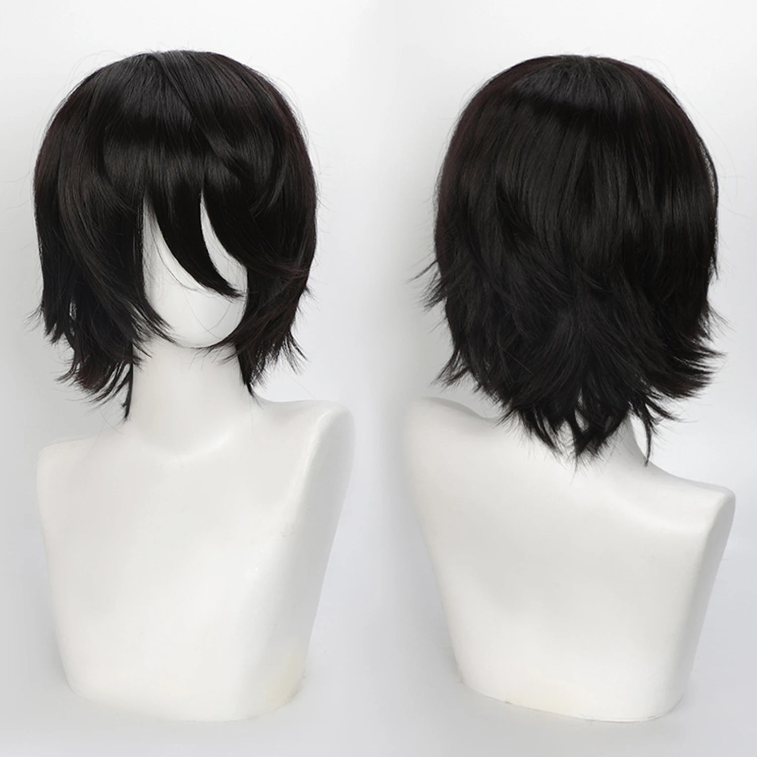 Short Synthetic Wig with Air Bangs