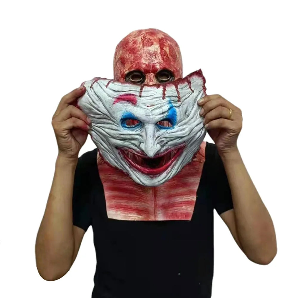 Degloved clown mask