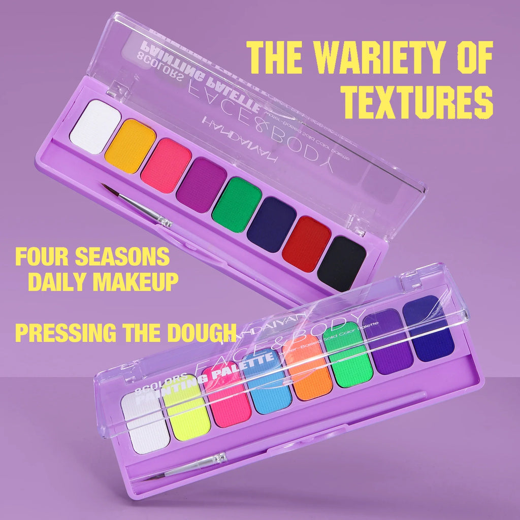 8 Color Face Body Paint Palette Water Soluble