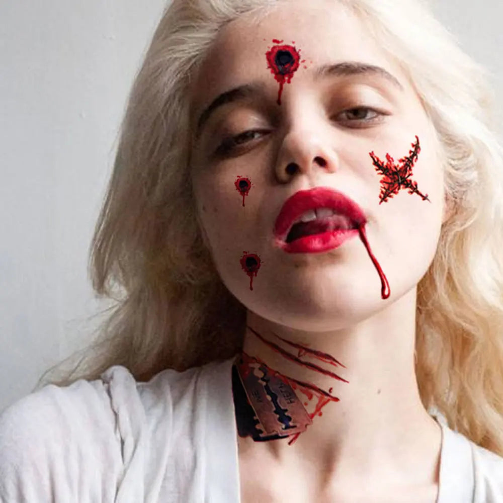 30pcs Waterproof Halloween Tattoo