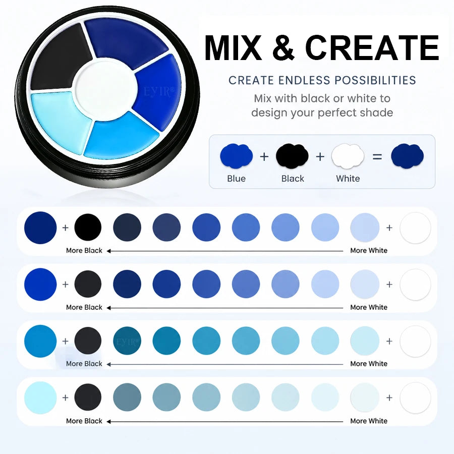 Blue Body Paint 6 Colors