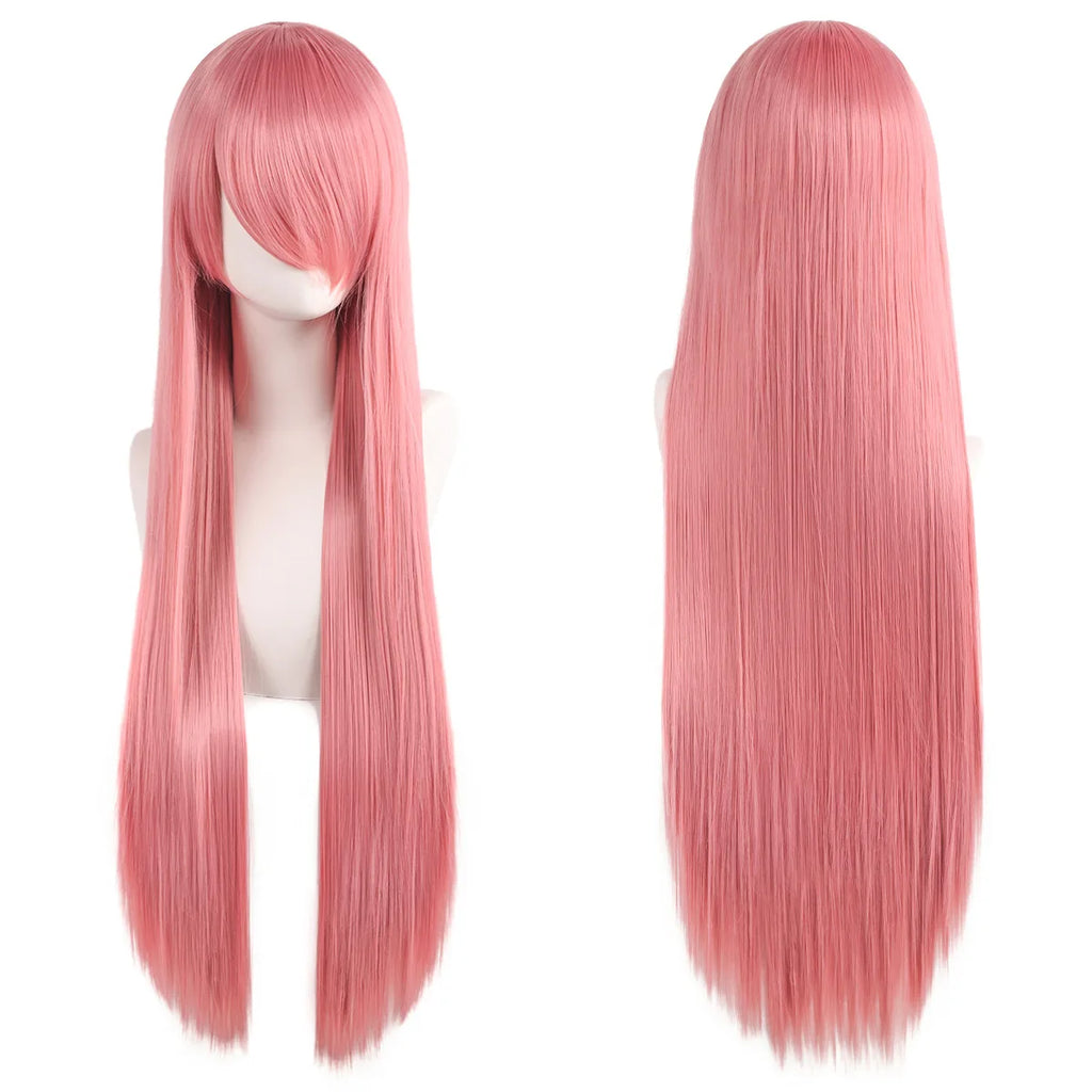 Long Synthetic Wig w Bangs