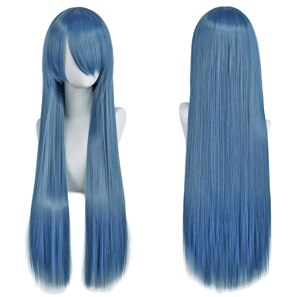 Long Synthetic Wig w Bangs