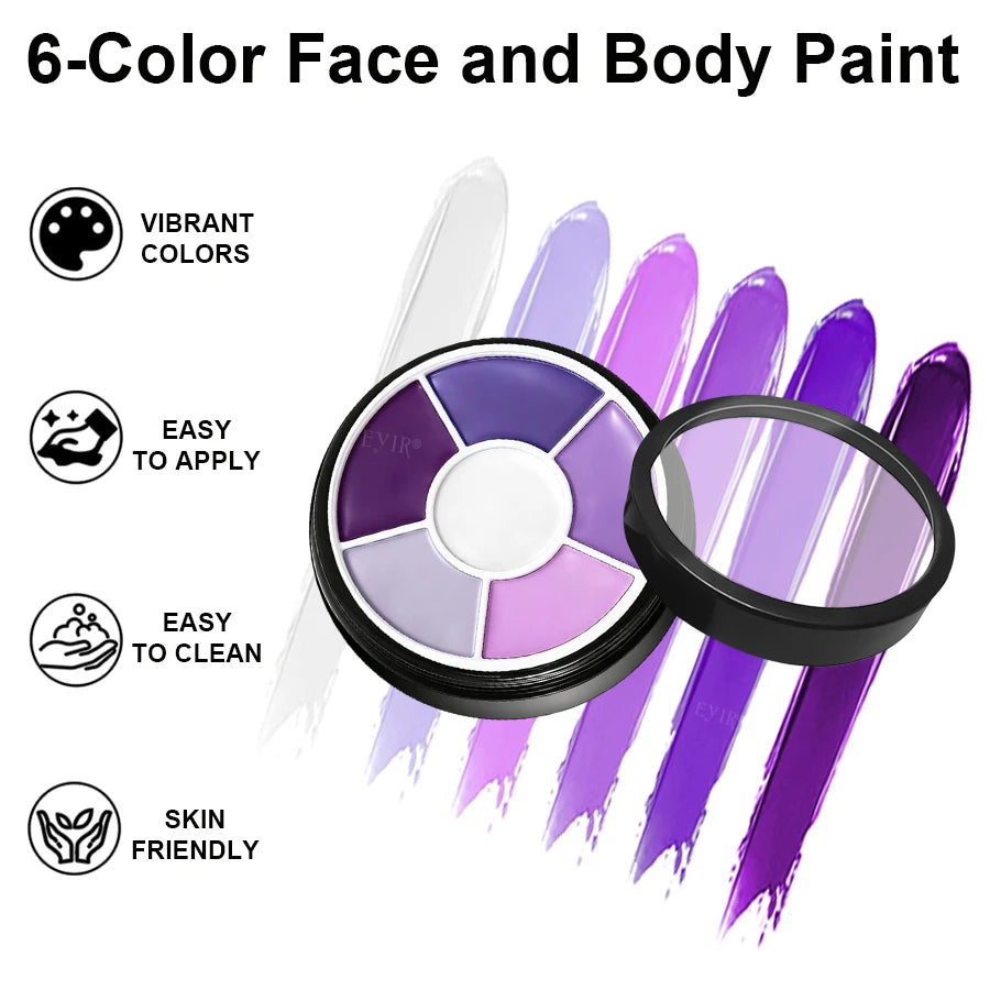 Purple Body Paint 6 colors