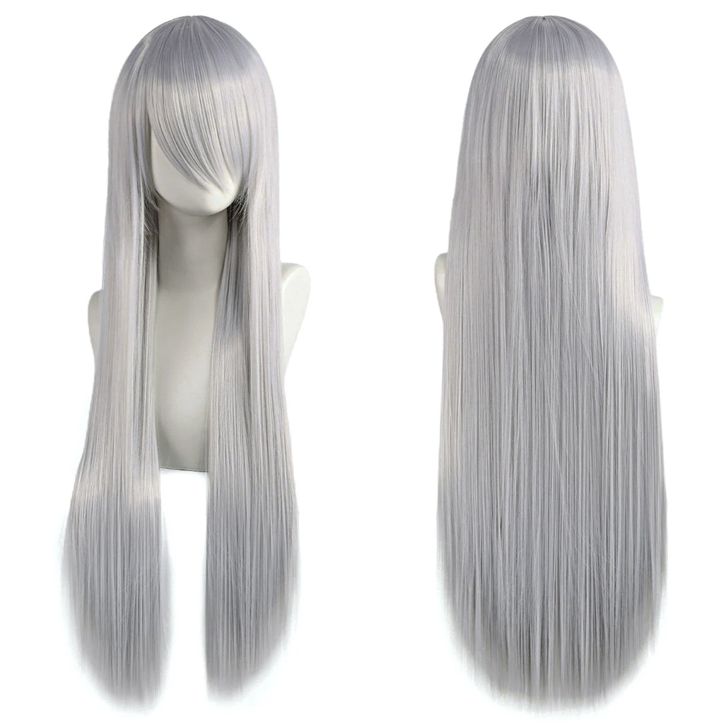 Long Synthetic Wig w Bangs
