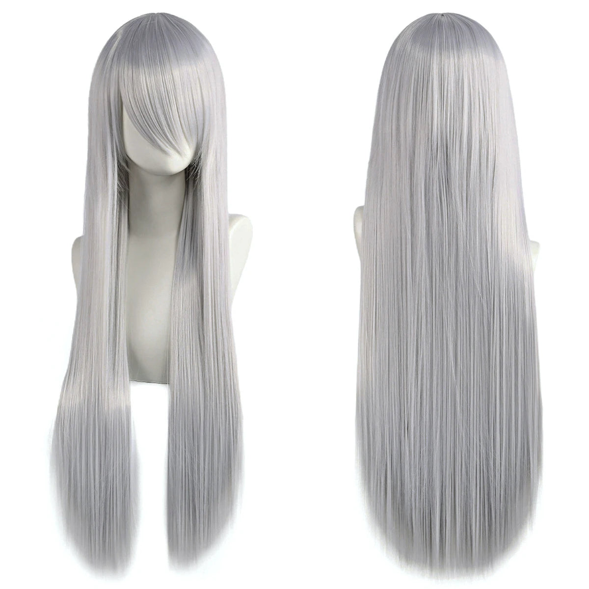 Long Synthetic Wig w Bangs