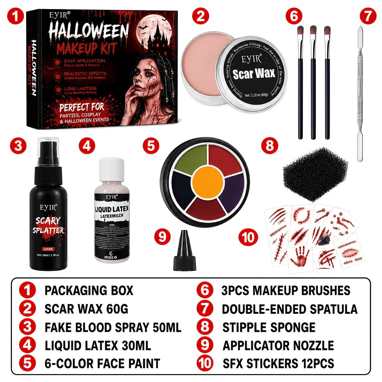 Halloween SFX Makeup Kit