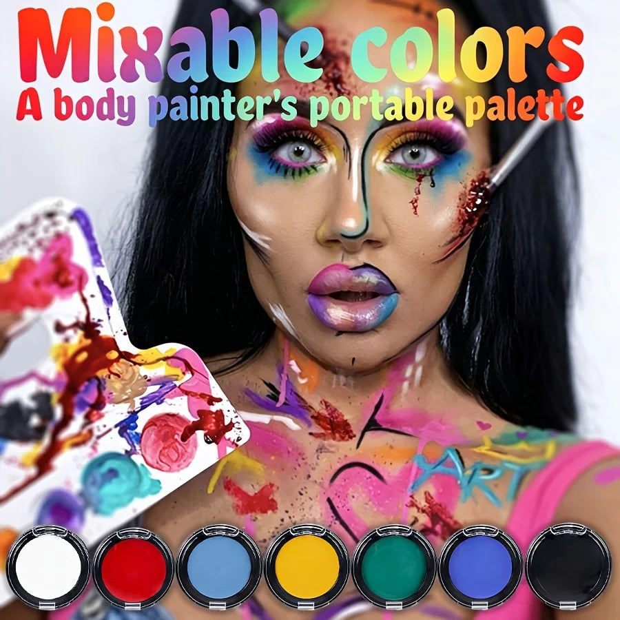 12 Color UV Reactive Face Paint