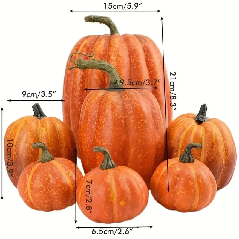 7pcs Pumpkin Decor
