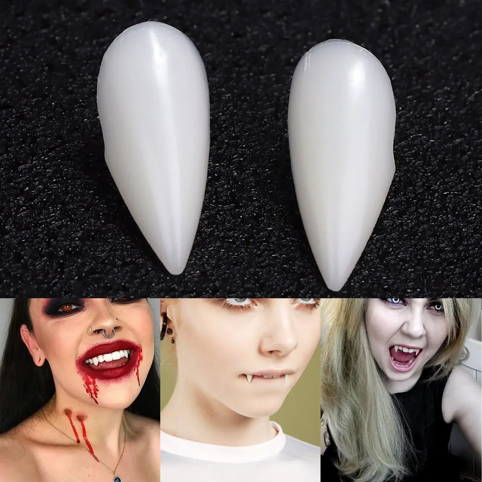 Vampire Fangs With Solid Glue