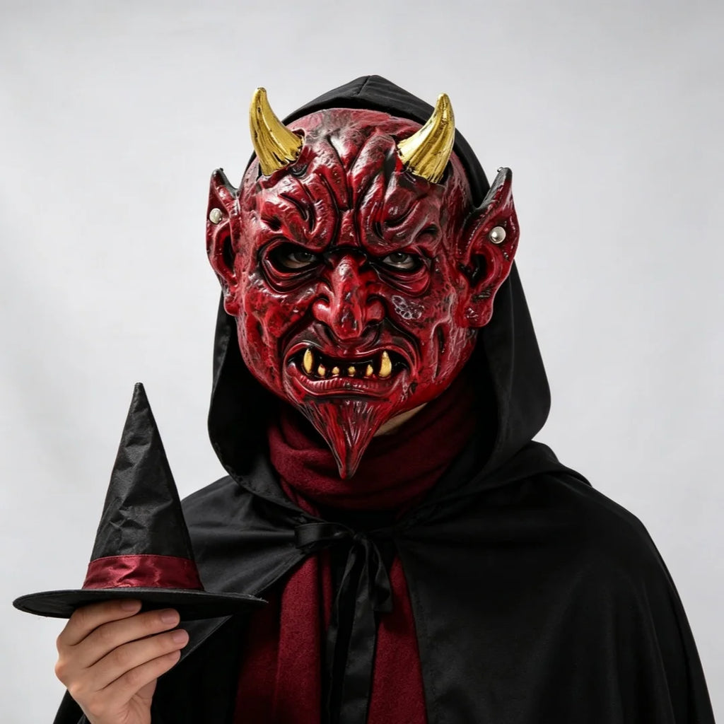 Red Devil Horn Mask